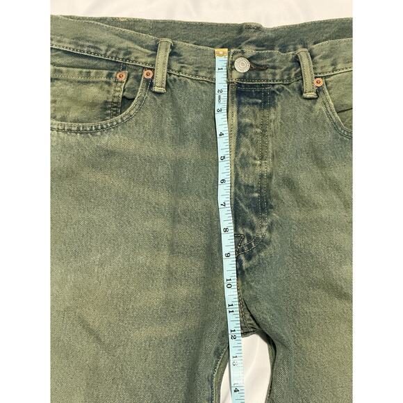 Levi's Men's 501 CT XX Customized & Tapered Button Fly Rare Green 2016 34x30 EUC - Picture 10 of 13